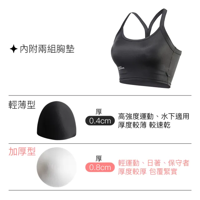 【A-MYZONE】Bra top無鋼圈內衣 運動內衣 透氣內衣 兩截式泳裝(游泳/浮潛/SUP/瑜伽/慢跑/登山)
