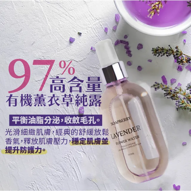 【古寶無患子】任選1瓶-純露花水系列250ml 真正薰衣草/法國歐薄荷 (化妝水/保濕/舒緩)