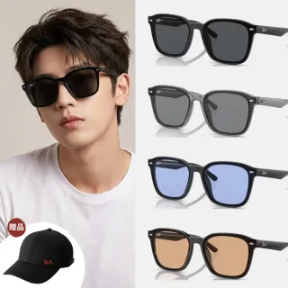 【RayBan 雷朋】周杰倫同款 膠框太陽眼鏡(RB4392D-601/87、601/80、601/93、645087 66mm多款任選)