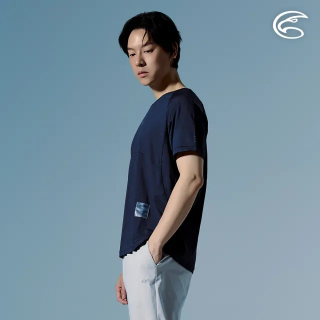 【ADISI】男輕量散熱速乾智能抑菌訓練T AL2611105 宇宙藍 M-2XL｜抗UV 吸濕排汗 消臭 彈性 排汗衣 運動上衣