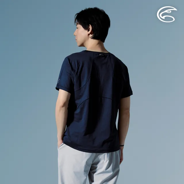 【ADISI】男輕量散熱速乾智能抑菌訓練T AL2611105 宇宙藍 M-2XL｜抗UV 吸濕排汗 消臭 彈性 排汗衣 運動上衣