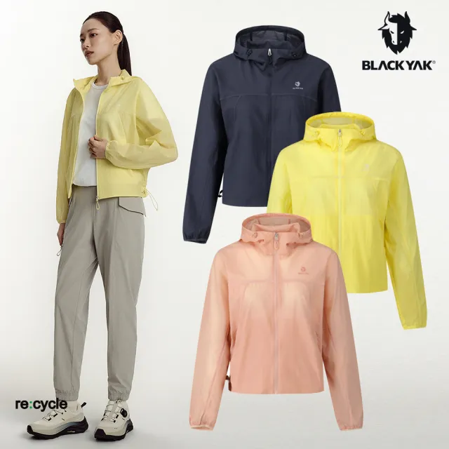 【BLACKYAK】女 AIR透氣外套[三色]春夏 輕量 涼感 透氣 短版 拉鍊口袋 可折收｜FB1WJ008