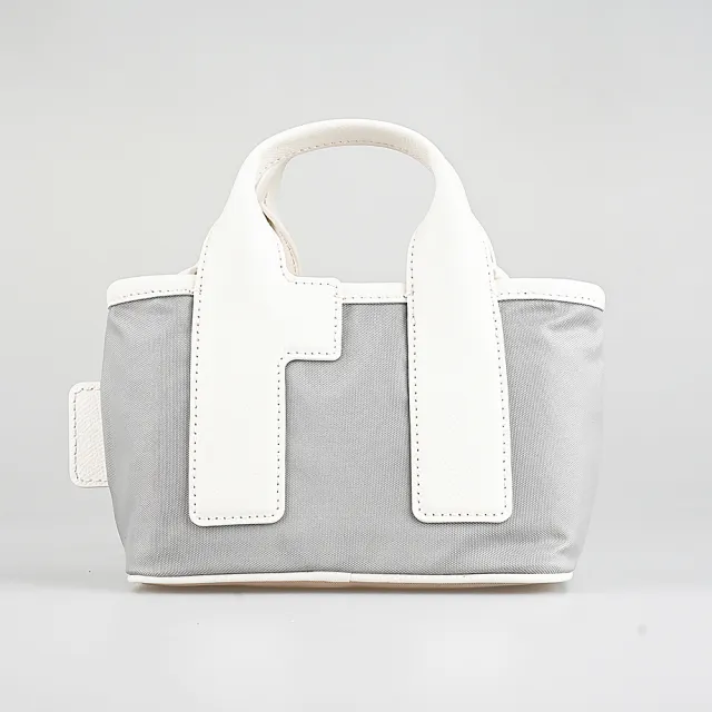 【FURLA 芙拉】FURLA Opportunity 托特包斜背包(迷你/白灰)
