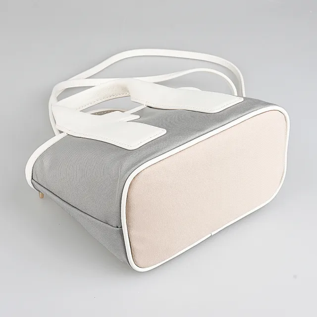 【FURLA 芙拉】FURLA Opportunity 托特包斜背包(迷你/白灰)