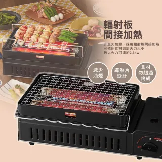 【Iwatani 岩谷】烤爐大將烤肉爐 卡式燒烤爐 露營烤爐 U型燃燒器 輻射導熱 逐露天下