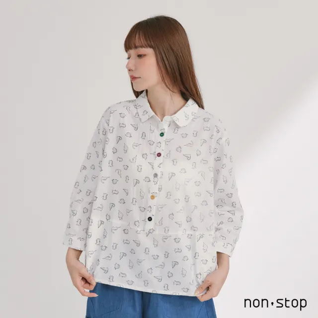 【non-stop】童趣漫遊印花襯衫-2色