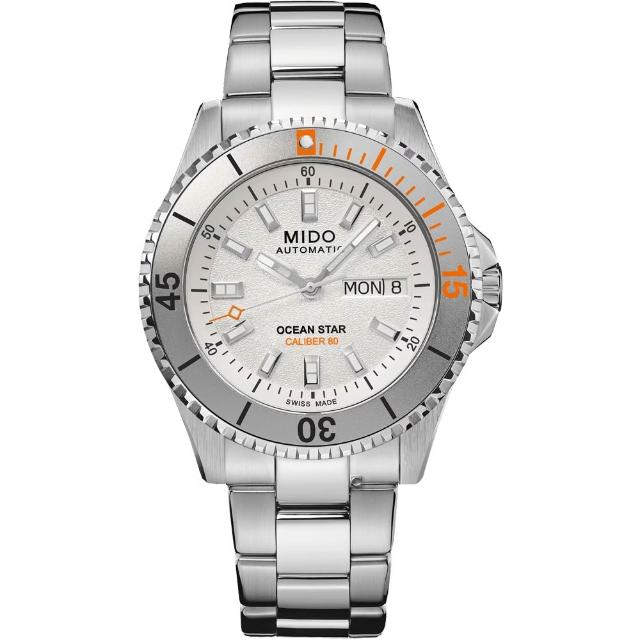 【MIDO 美度】Ocean Star 200 海洋之星 潛水機械腕錶-41mm白 M0269301103100