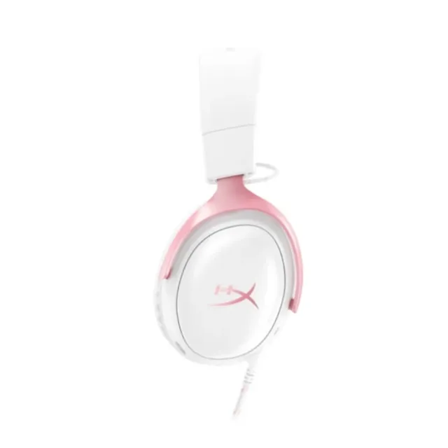 【HyperX】Cloud III — 電競耳機 粉白色(9W1Q4AA)