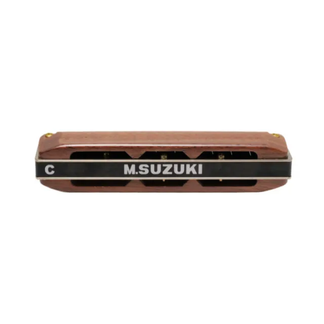 【SUZUKI 鈴木】Manji M-20W 木蓋板十孔口琴 7種調性(中國名製琴師月光監製12孔半音階口琴)