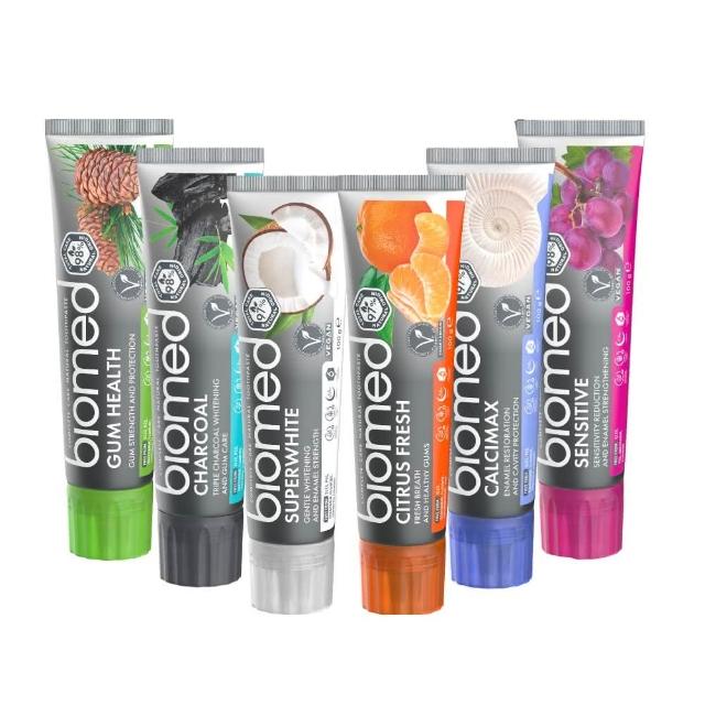 【蓓齒美BIOMED】任選3入組_草本生醫健齒牙膏系列100gx3入(6種功效_100g-網)