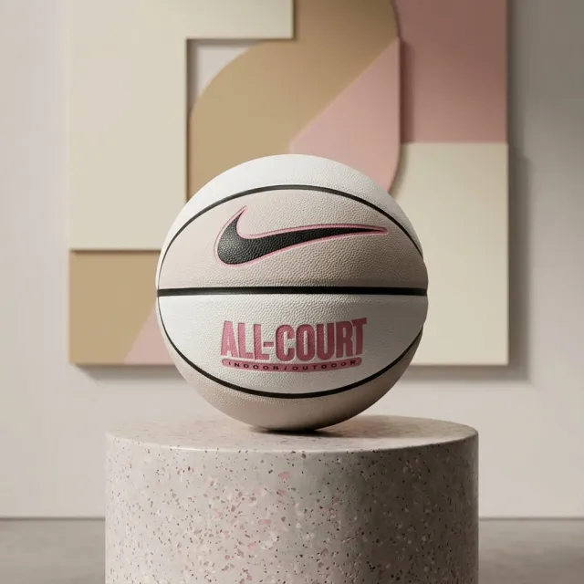 【NIKE 耐吉】EVERYDAY ALL COURT7號籃球粉白灰耐磨材質比賽用室內室外戶外標準七號成人尺寸N100436913607