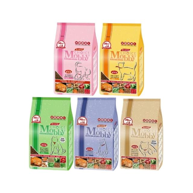 【Mobby 莫比】自然食-專業配方貓糧 6.5-7.5kg（幼母貓/成貓化毛/低卡/挑嘴/高齡貓）(貓飼料、貓主食)