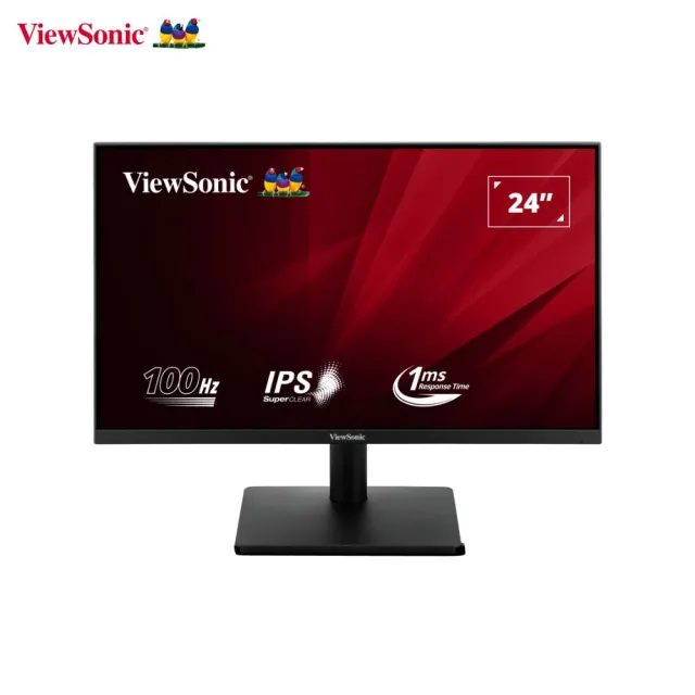 【ViewSonic 優派】VA242-MH 24型 IPS FHD 100Hz窄邊框螢幕(HDMI/VGA/零閃屏/窄邊框/抗藍光/1ms)