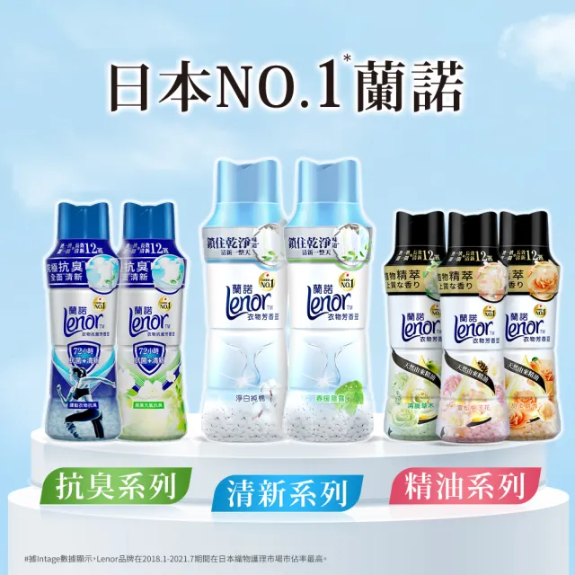 【Lenor 蘭諾】衣物芳香豆補充包 880ml/900ml/940ml (香香豆/芳香顆粒/抗菌豆/香氛精油豆）-隨時都像剛洗好