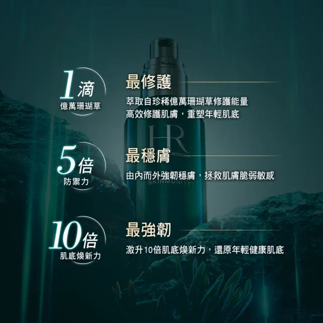 【Helena Rubinstein HR 赫蓮娜】官方直營 植萃綠寶修護精華50ml(綠寶瓶/抗老精華)