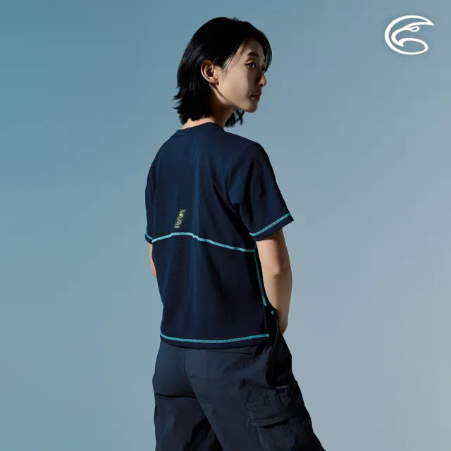 【ADISI】女高效降溫速乾寬版短袖T AL2611103 深黑藍 M-2XL｜涼感 UPF50+ 抗UV 吸濕排汗 快乾 彈性 排汗衣