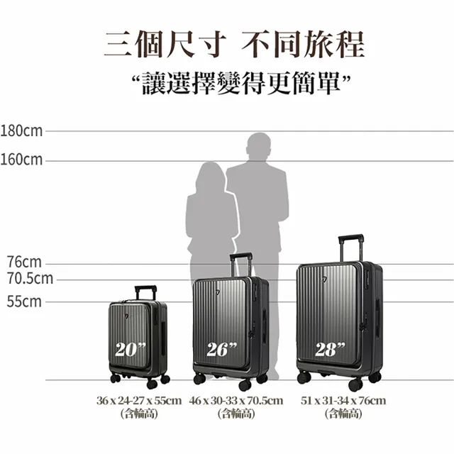 【LureDada 鹿兒搭搭】28吋 大嘴獸PRO 上掀式行李箱 前開式行李箱(日本HINOMOTO煞車輪)