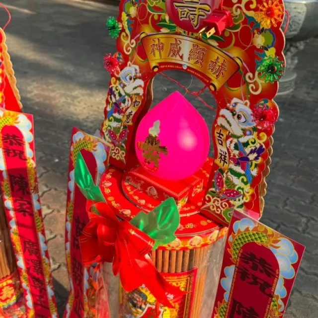 【老食說】祝壽拜拜 2尺2貢香塔(4尺1/一對)