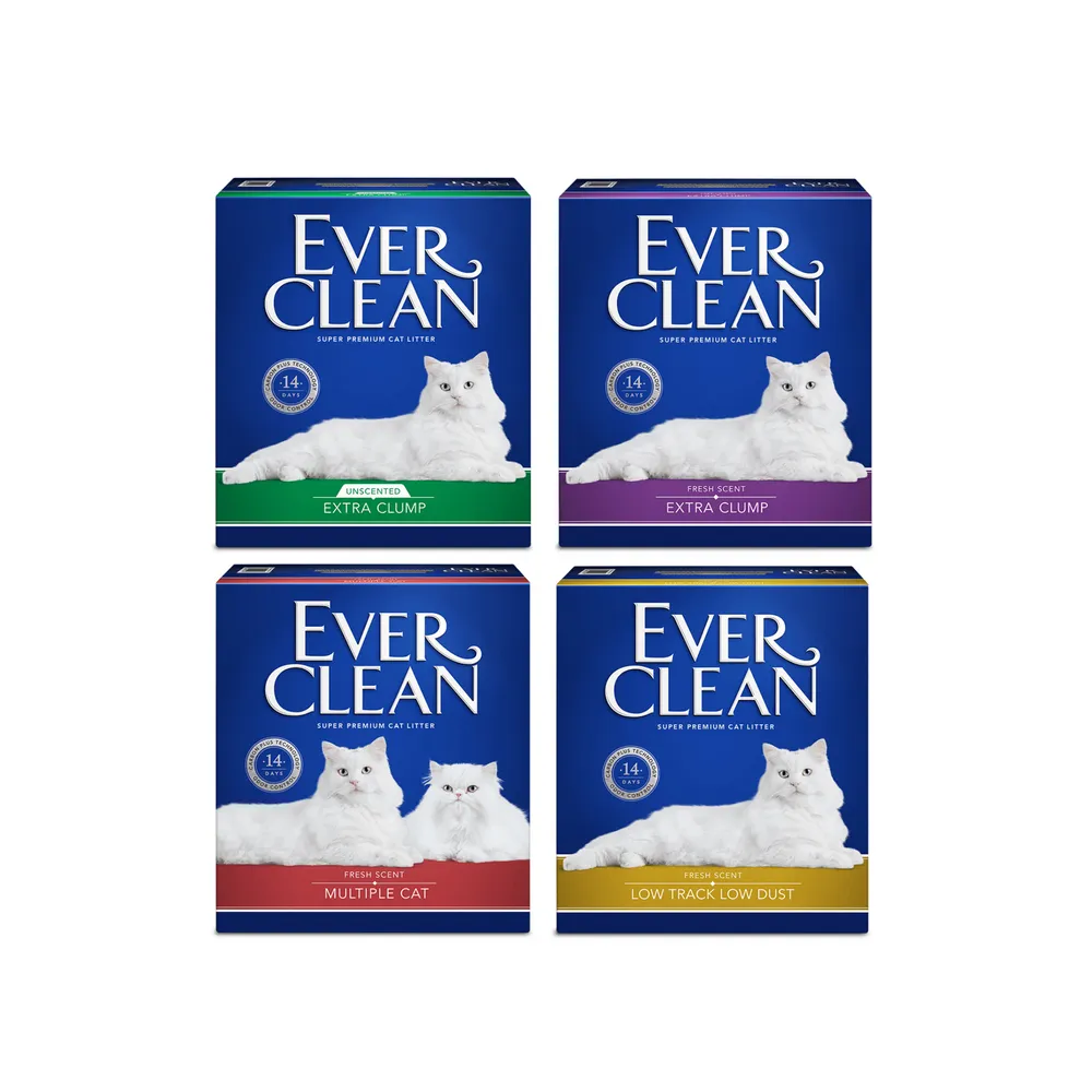 【EverClean 藍鑽】強效除臭貓砂 8.5kgＸ2入 升級99%極低塵(礦砂 低粉塵 除臭 抑味 凝結)