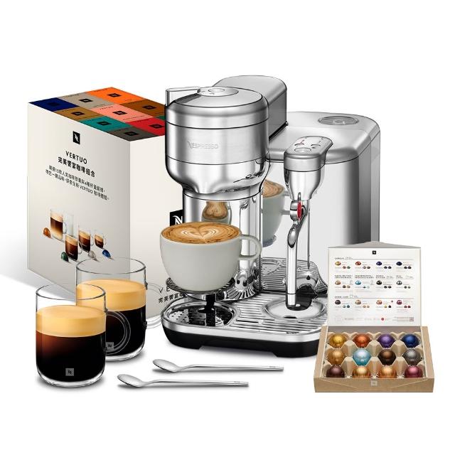 【Nespresso】Vertuo Creatista膠囊咖啡機_不鏽鋼金屬色 全自動咖啡機(完美饗宴100顆迎新會員組)