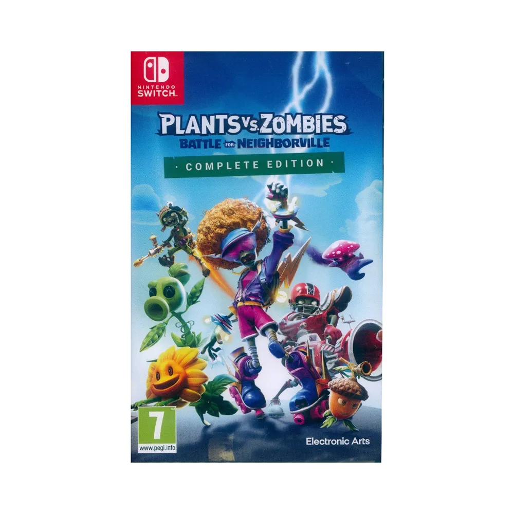【Nintendo 任天堂】NS Switch 植物大戰殭屍:和睦小鎮保衛戰 完整版 中英日文歐版(Plants vs. Zombies)