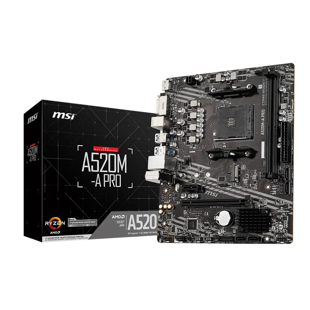 【MSI 微星】PRO A520M-A PRO DDR4 主機板