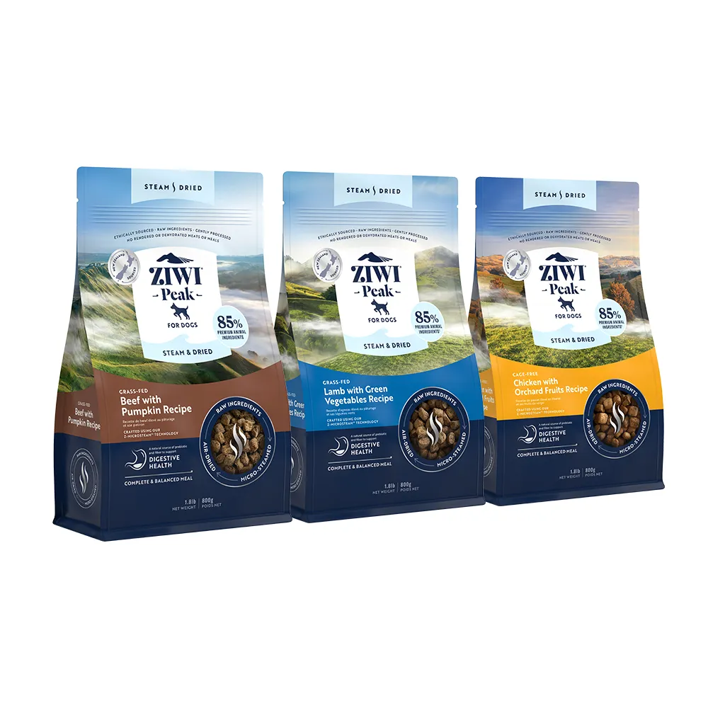 【ZIWI 巔峰】微蒸鮮肉狗糧 800g 任選(狗飼料 全齡犬 乾式熟成 高含肉量 低碳水)