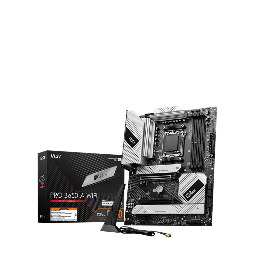 【MSI 微星】PRO B650-A WIFI DDR5 主機板+AMD R5 9600X 6核/12緒(M+C 組合包)
