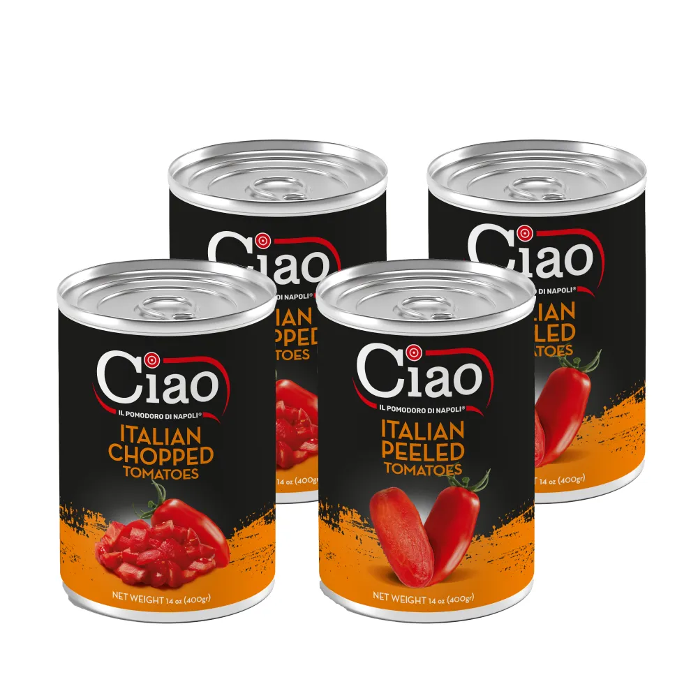 【Ciao】義大利 碎粒蕃茄/去皮蕃茄(蕃茄 罐頭 400gx2組)