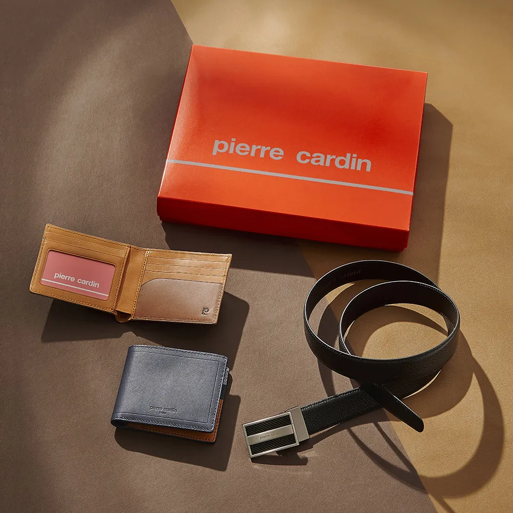 【pierre cardin 皮爾卡登】皮帶皮夾超值禮盒組(最佳送禮組合)