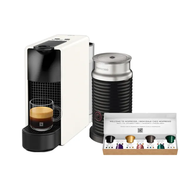 【Nespresso】膠囊咖啡機 Essenza Mini 奶泡機組合_多色任選 送禮 入厝 全自動咖啡機(瑞士頂級咖啡品牌)