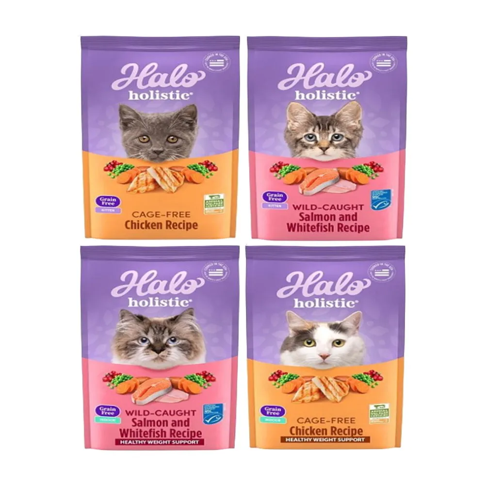 【HALO 嘿囉】（幼貓／成貓）無穀貓糧 10lb／4.53kg(貓糧、貓飼料)