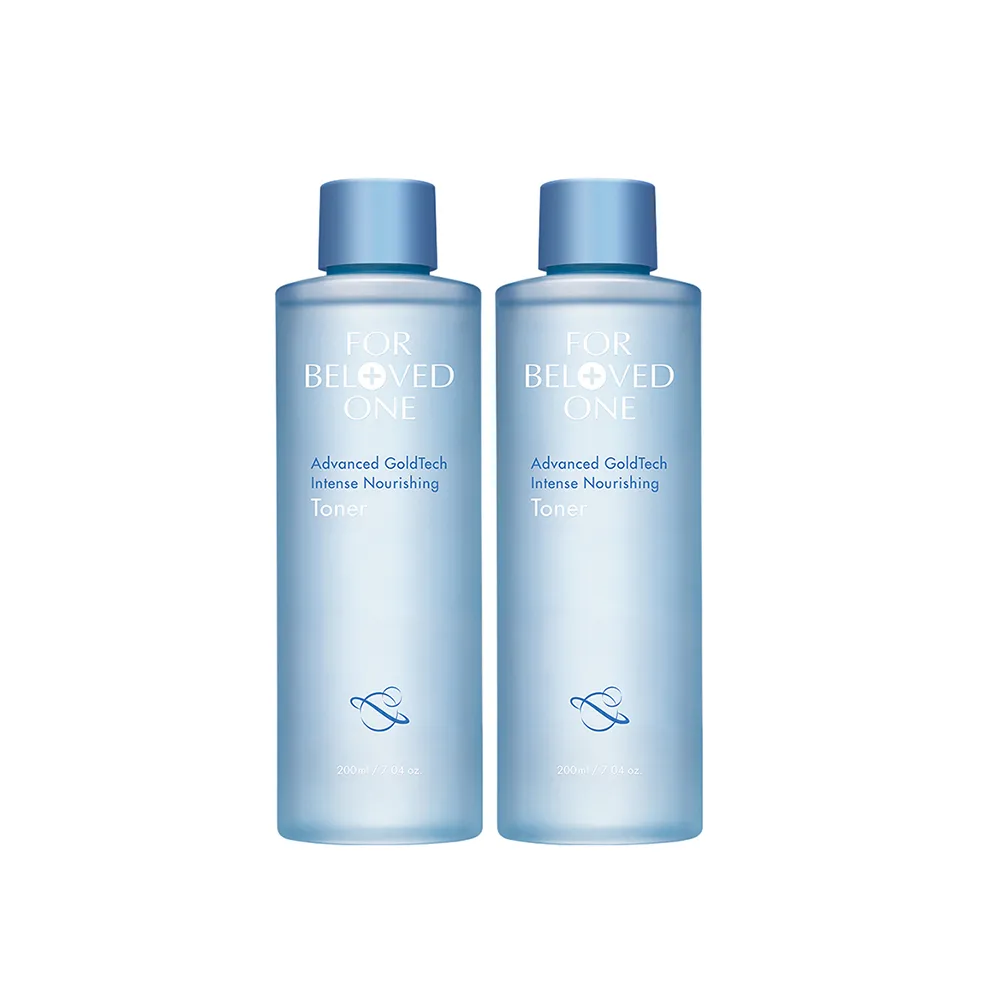 【For Beloved One 寵愛之名】黃金藍銅玻尿酸保濕化妝水200ml 買一送一(藍銅胜/B5/分層補水/潤澤肌膚)