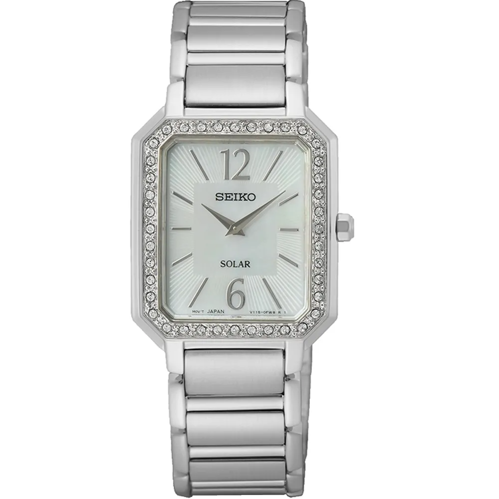 【SEIKO 精工】Solar 法式風采 太陽能時尚女錶(V115-0DE0S / SUP465P1)618年中慶