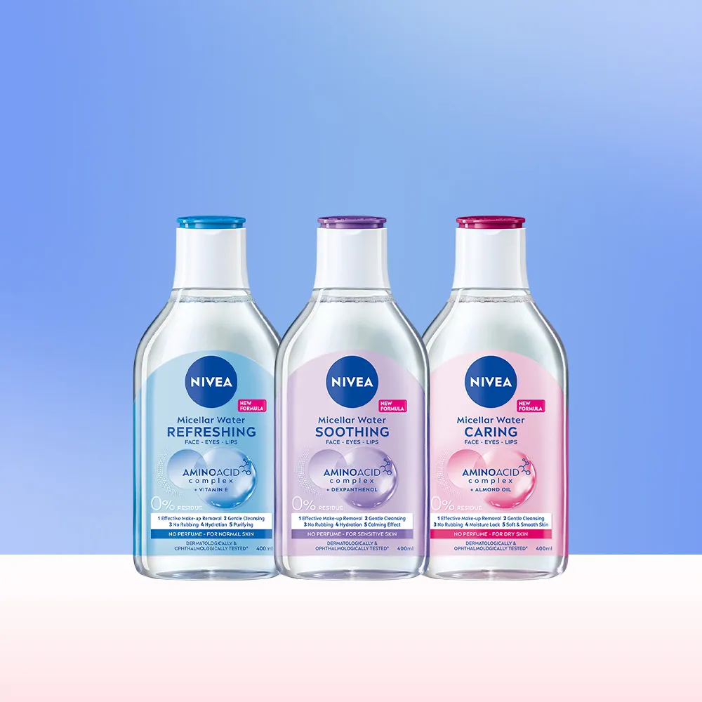 【NIVEA 妮維雅】卸妝水400ml全系列X2入(/B5卸妝水/舒敏/水潤/敏感肌適用)