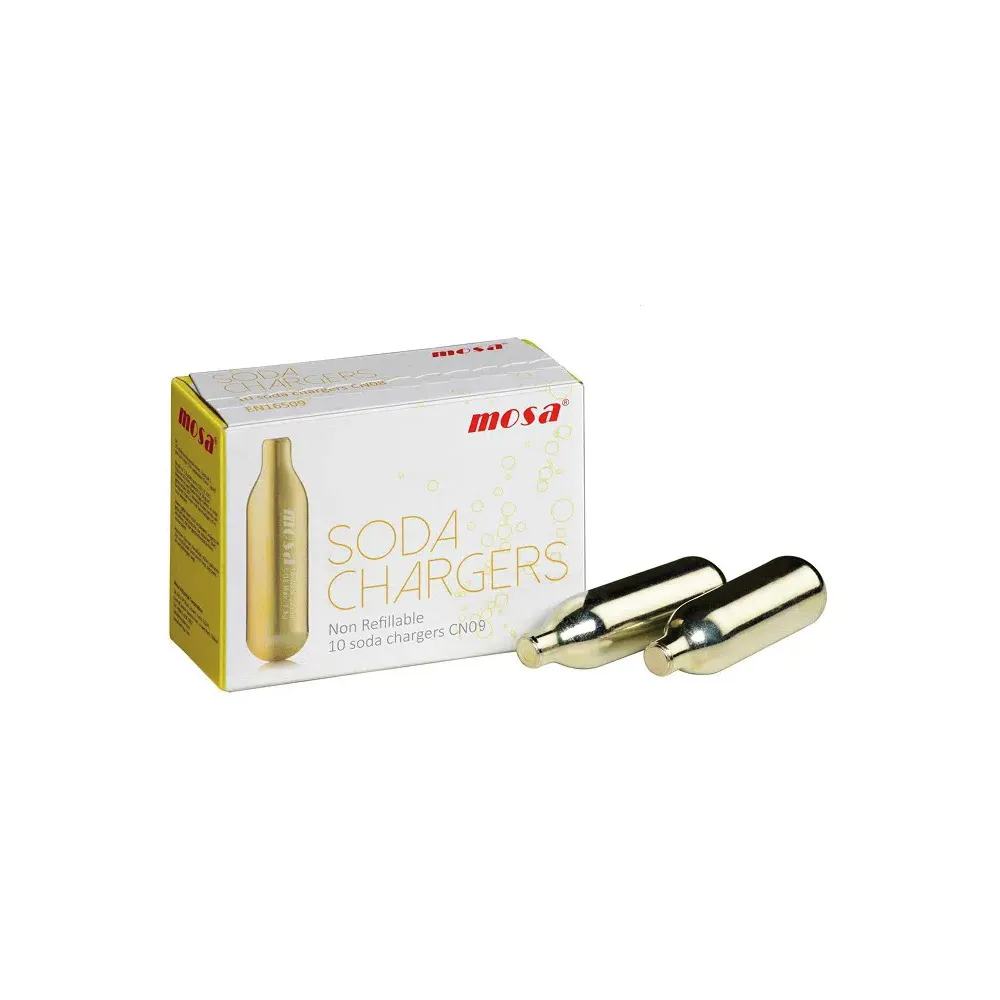 【MOSA】蘇打氣泡水機專用 ― CO2 氣彈、氣瓶、小鋼瓶 - 10入(SODA / CO2)