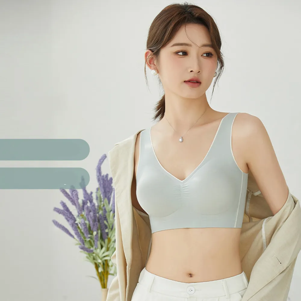 【唯衣】3件組 冰絲涼感透氣簡約聚攏運動美背女內衣-無鋼圈無痕調整型機能內衣_顏色隨機_81967(M-XL可選)