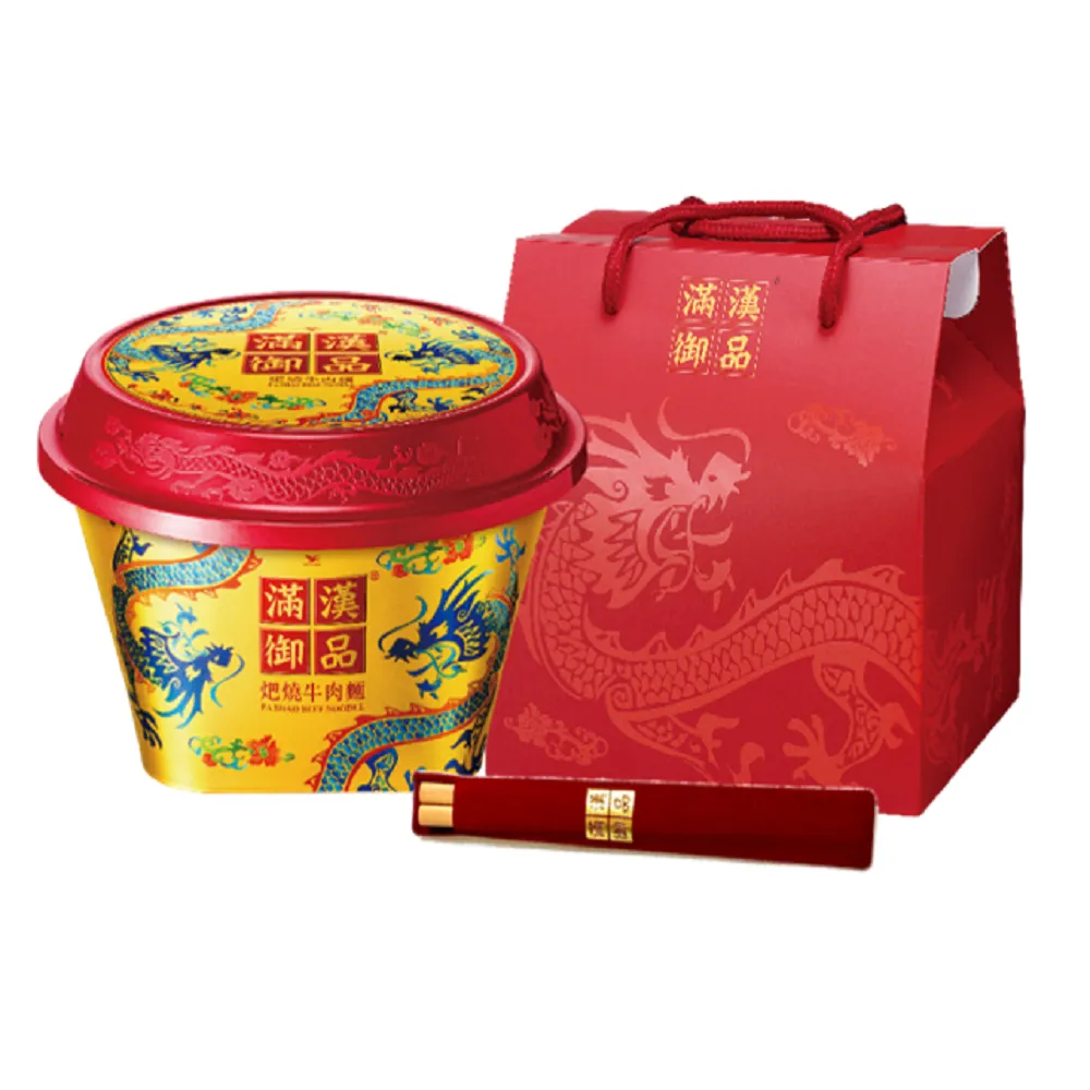 【統一麵】滿漢御品火巴燒牛肉麵268gx1入/碗  (TQF微笑標章)