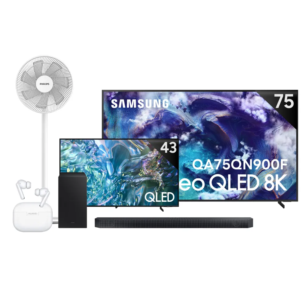 【Samsung 三星】75型 8K Neo QLED 165Hz Mini LED AI智慧顯示器 75QN900F(QA75QN900FXXZW)