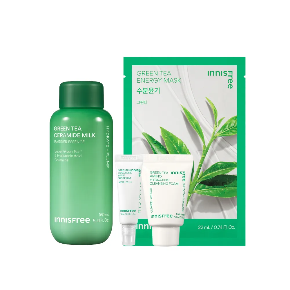 【innisfree】綠茶神經醯胺牛奶水精華(160ml/保濕精華水)   ★618限定★
