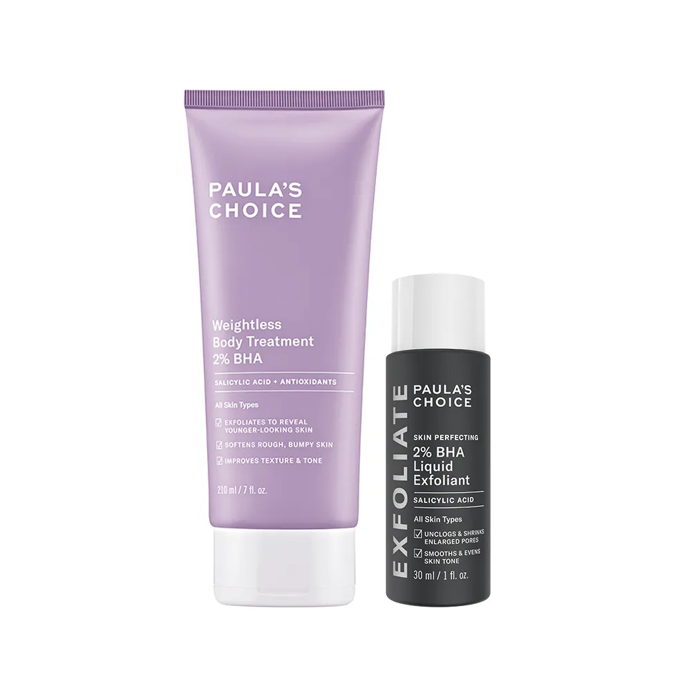 【PAULA’S CHOICE 寶拉珍選】2%水楊酸經典特惠組(2%水楊酸身體乳210ml+2%水楊酸精華液30ml/Paulas Choice)