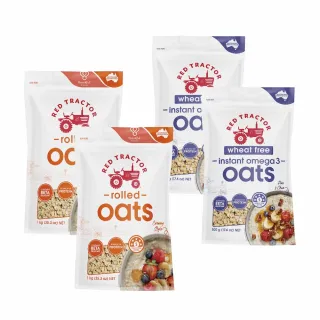 【Red Tractor】奇亞籽亞麻籽Omega3x原粒大燕麥片-4入組(澳洲原裝)