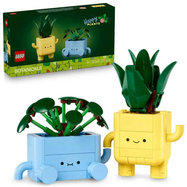 【LEGO 樂高】Botanicals 10349 快樂植物(花藝 居家擺設 積木 兒童玩具)