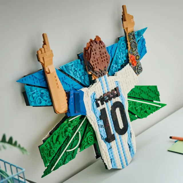 【LEGO 樂高】Editions 43018 Lionel Messi－慶祝時刻(梅西 居家擺設 禮物 玩具)