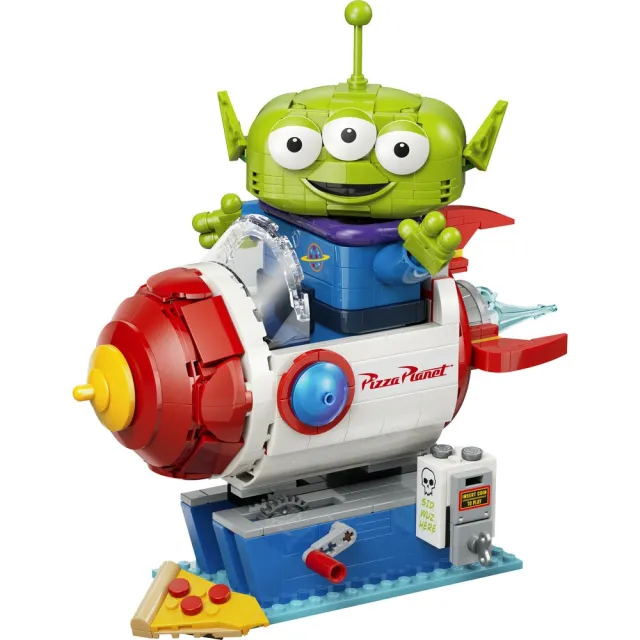 【LEGO 樂高】迪士尼系列 43307 三眼怪和披薩星球火箭(玩具總動員 皮克斯 禮物 玩具)
