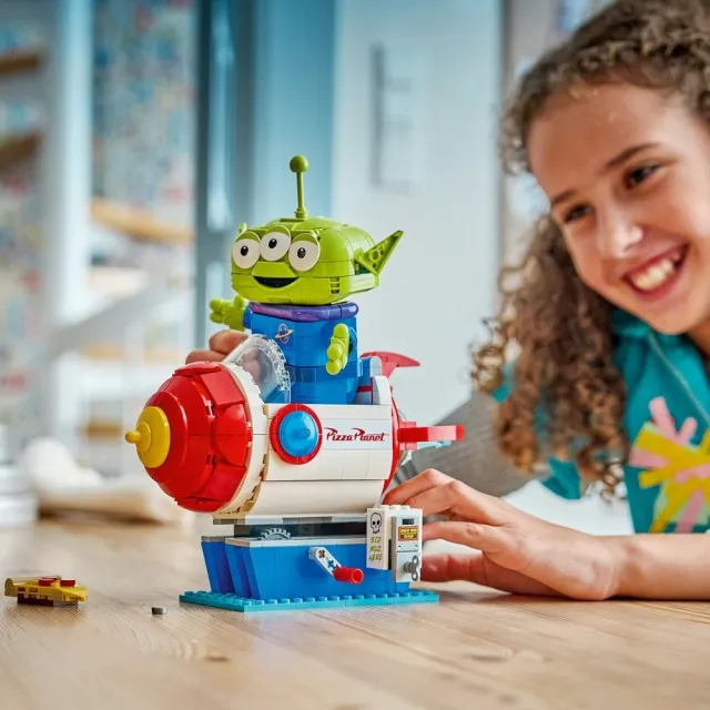 【LEGO 樂高】迪士尼系列 43307 三眼怪和披薩星球火箭(玩具總動員 皮克斯 禮物 玩具)