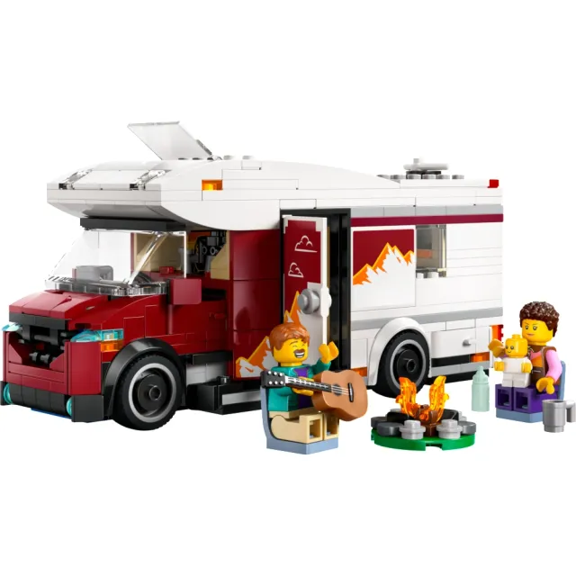【LEGO 樂高】城市系列 60454 假期冒險露營車(交通工具玩具 兒童玩具 積木 禮物)