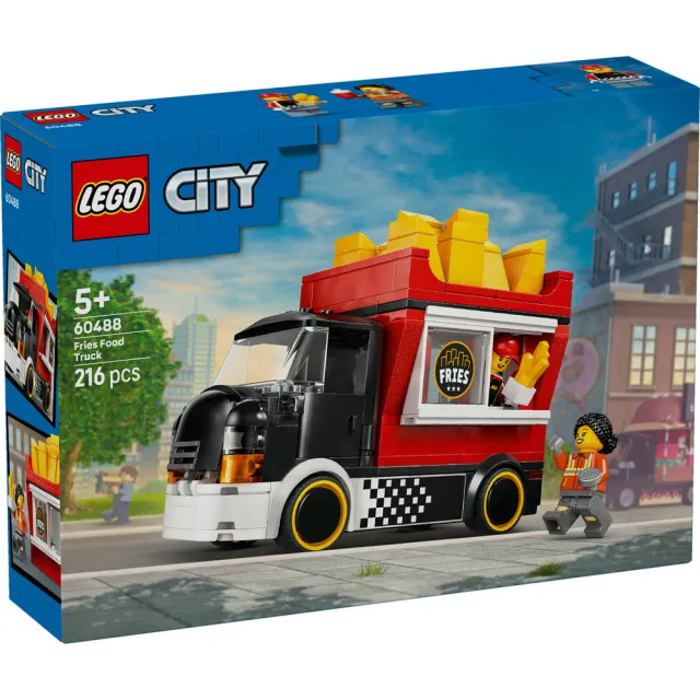 【LEGO 樂高】城市系列 60488 薯條餐車(玩具車 創意力遊戲 積木 兒童玩具)