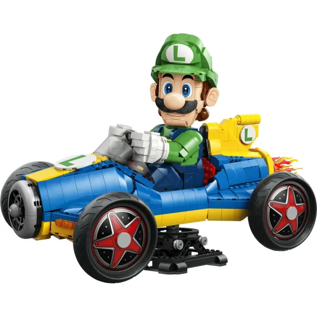 【LEGO 樂高】超級瑪利歐系列 72050 瑪利歐賽車：路易吉＆G力量(居家擺設 任天堂 禮物 玩具)