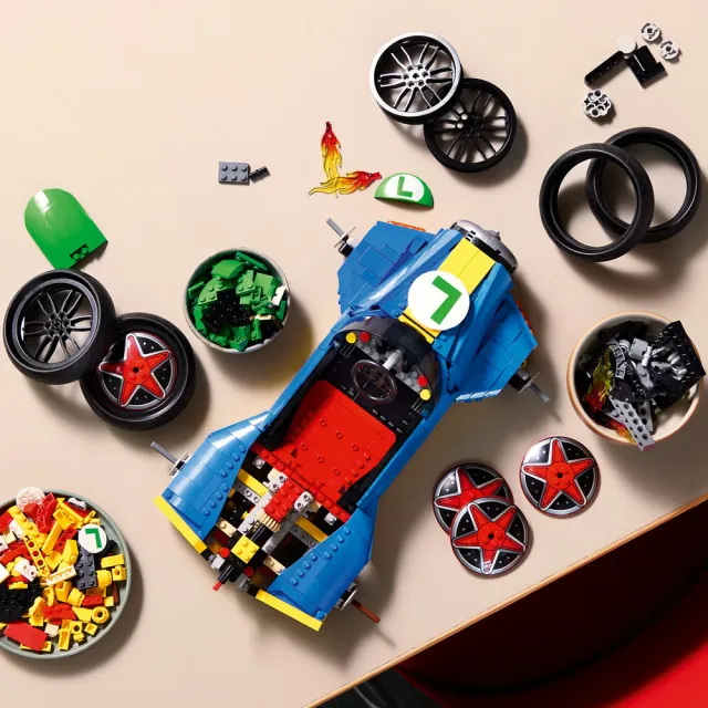 【LEGO 樂高】超級瑪利歐系列 72050 瑪利歐賽車：路易吉＆G力量(居家擺設 任天堂 禮物 玩具)